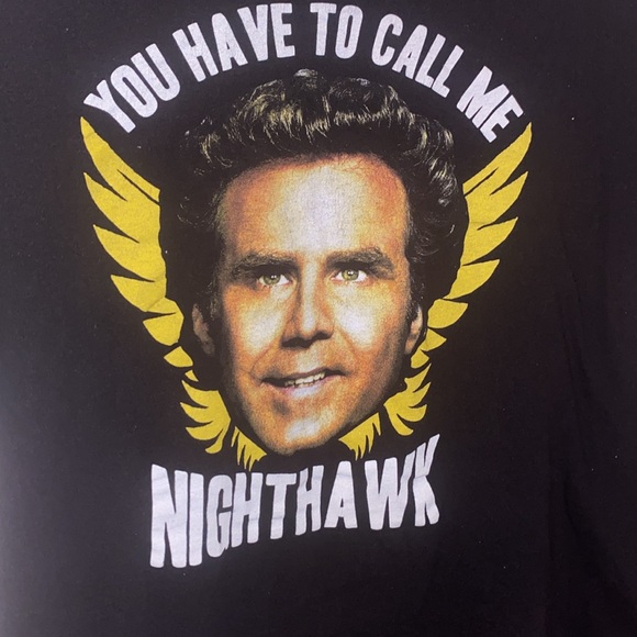 Step Brothers Funny T Shirt Black L “You Have To Call Me Nighthawk” Will Ferrell - Picture 3 of 5
